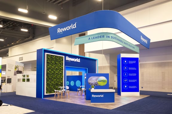 Reworld sustainable booth at Waste Expo 2025